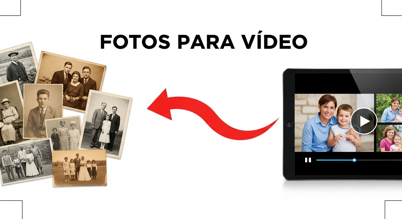 FOTOS PARA VÍDEO - Transforme suas memórias em vídeos emocionantes